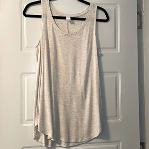 Luxe tank with gold metallic accent
